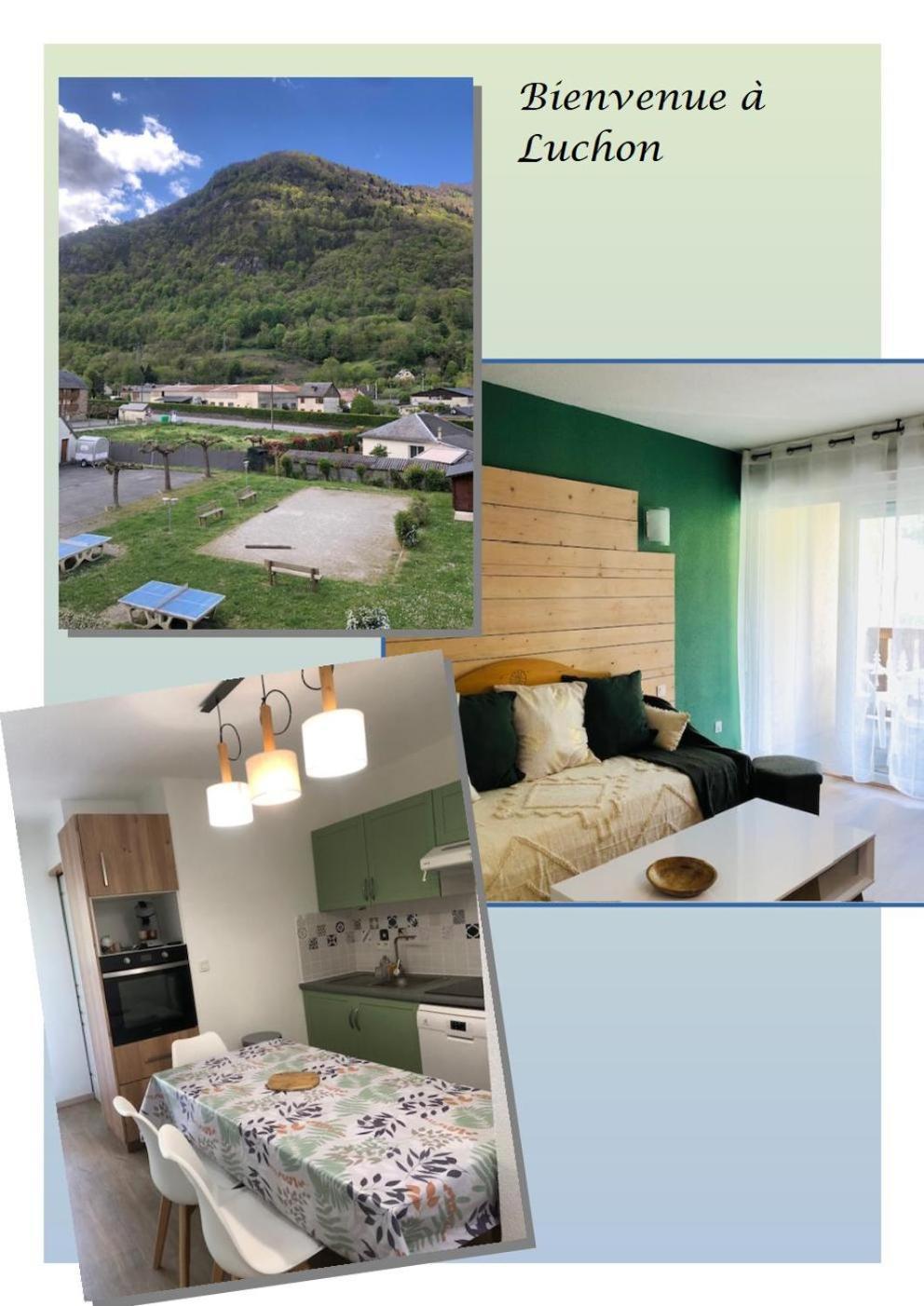 Appart T 3 Bagneres-De-Luchon Vue Montagne - Piscine Mi Juin Экстерьер фото